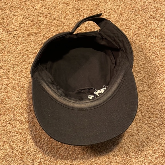 Black Military Style Punk Rock Hat Sm/Md - Picture 5 of 5